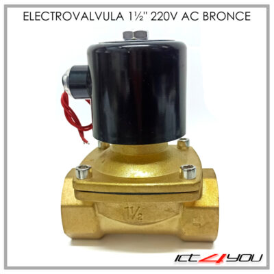 ELECTROVALVULA 1.5" 220V AC BRONCE