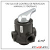 VALVULA DE CONTROL RUNXIN DE FILTRACION MANUAL 51104 (F56A1