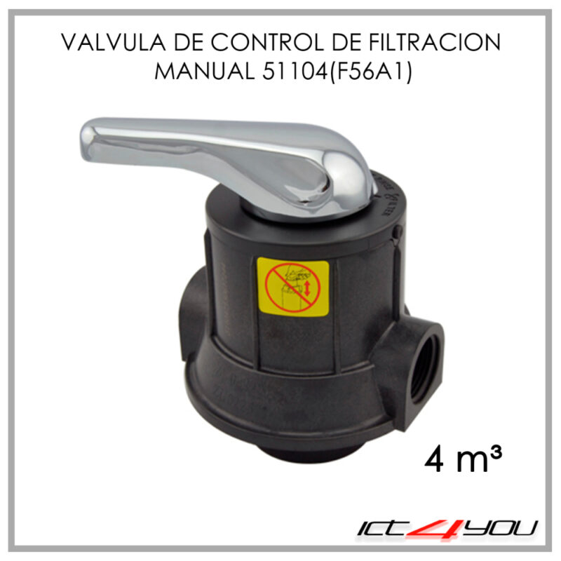 VALVULA DE CONTROL RUNXIN DE FILTRACION MANUAL 51104 (F56A1