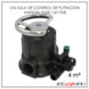 VALVULA DE CONTROL RUNXIN DE FILTRACION Y SUAVIZACION MANUAL 61104 (F64A1) 4 M³