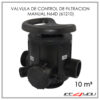 VALVULA DE CONTROL RUNXIN DE FILTRACION Y SUAVIZACION MANUAL 61210 (N64D) 10 M³