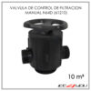 VALVULA DE CONTROL RUNXIN DE FILTRACION Y SUAVIZACION MANUAL 61210 (N64D) 10 M³