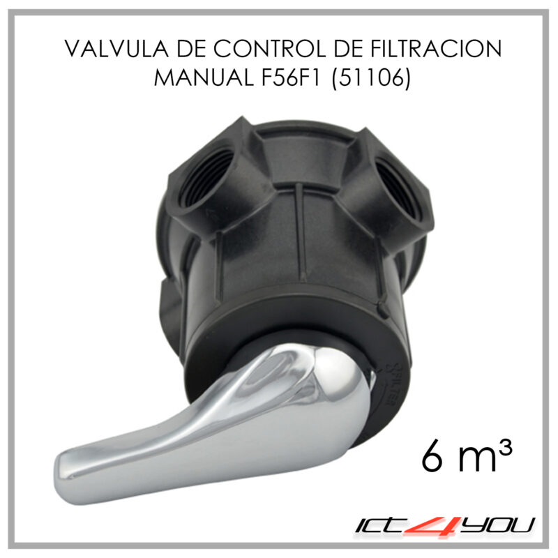 VALVULA DE FILTRACIÓN MANUAL RUNXIN 6M³ 51106 (F56F1)