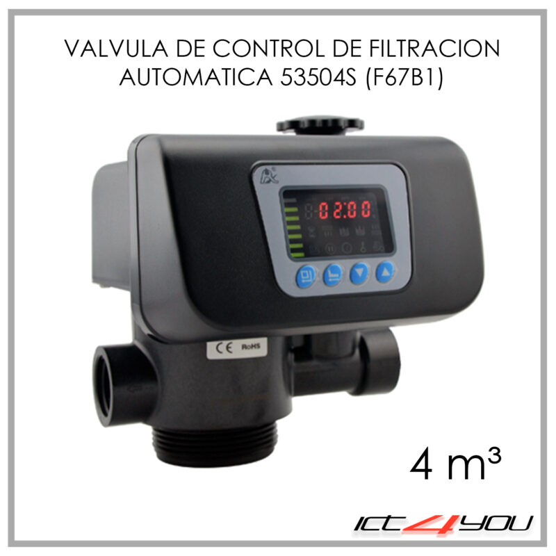 VALVULA DE FILTRACIÓN AUTOMATICA RUNXIN 4M³ 53504S (F67B1)